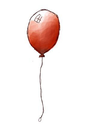 Balão vermelho Rosa