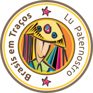 Selo Brasis em Traços de Lu Paternostro