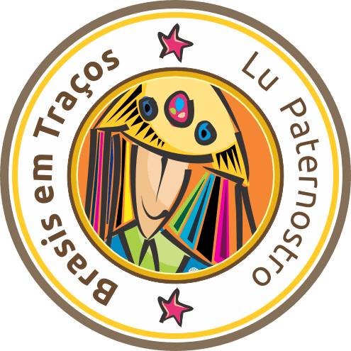 Selo Brasis em Traços de Lu Paternostro